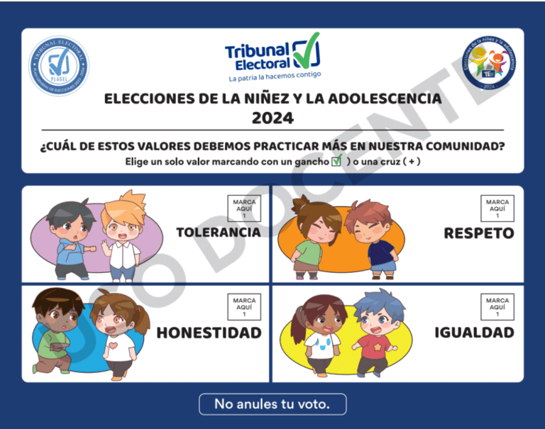 El voto por los valores se llevará a cabo el 5 de mayo de 2024, en un horario de 9:00 a.m. a 2:00 p.m.