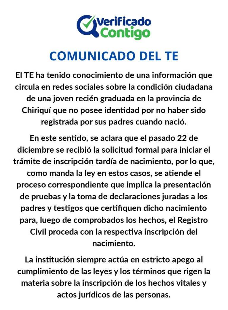 Tribunal Electoral-Tierras Altas-Chiriquí-estudiante-graduanda-verificadocontigo.com