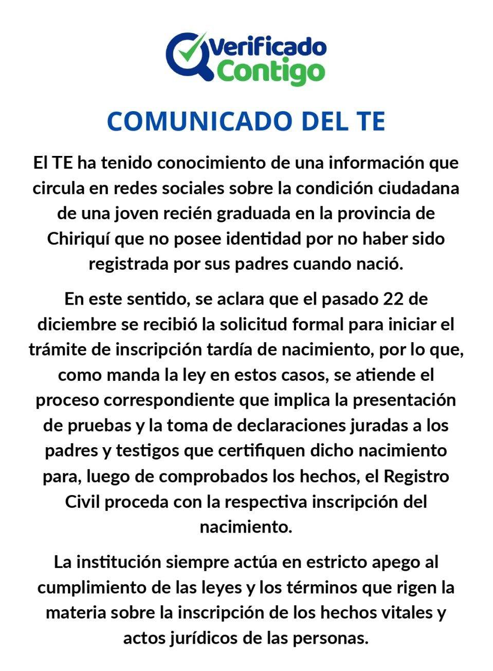 Tribunal Electoral-Tierras Altas-Chiriquí-estudiante-graduanda-verificadocontigo.com