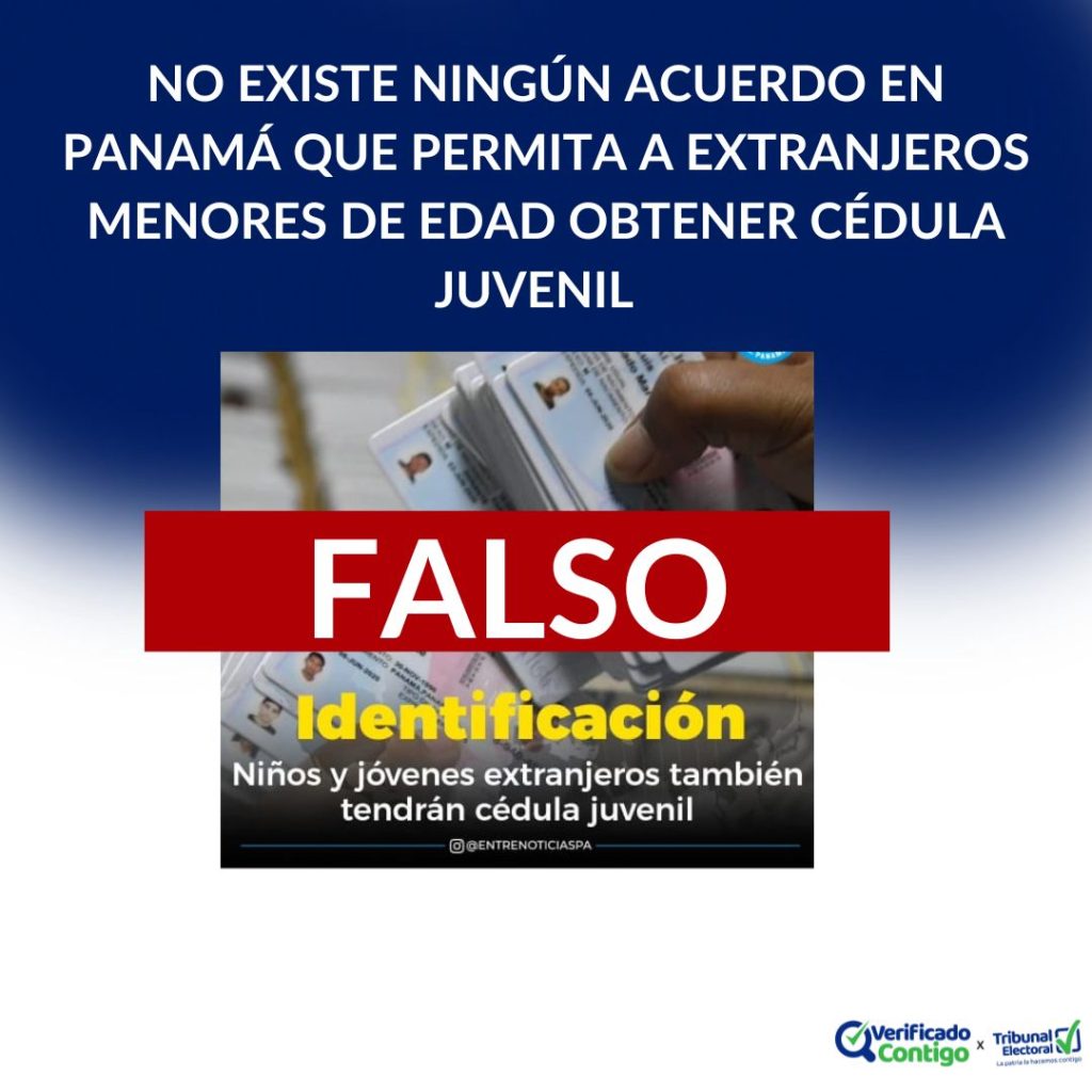 Cédula juvenil extranjeros-residentes permanentes-Tribunal Electoral-verificadocontigo.com