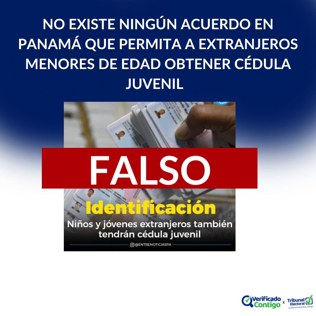 Cédula juvenil extranjeros-residentes permanentes-Tribunal Electoral-verificadocontigo.com