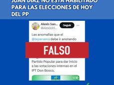 El Tribunal electoral informa que el centro de votación que se menciona en esta publicacion no se encuentra habilitado para votar el día de hoy en las elecciones del partido popular