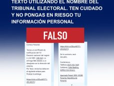 falsos mensajes de texto-Tribunal Electoral-TE-verificadocontigo.com