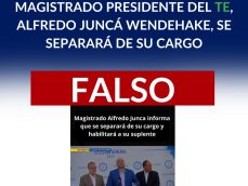 magistrado-Alfredo Juncá-TE-Tribunal Electoral-falso-verificadocontigo.com